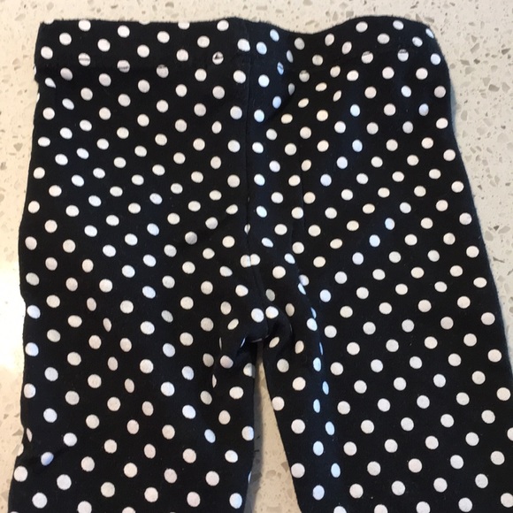 3/$15 Baby HQ Black & White Polka Dot Pants - Picture 5 of 6